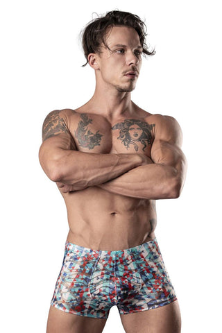 Male Power SMS-011 Sheer Prints Seamless Short Color Optical
