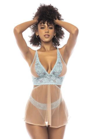 Mapale 67079X Underwired Two Piece Swimsuit Color Blue Chambray