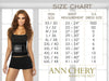Ann Chery 4012 Latex Body Thong Color Black