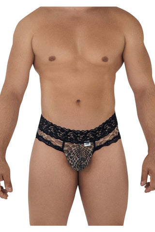 CandyMan 99610 Harness Thong Outfit Color Snake Print