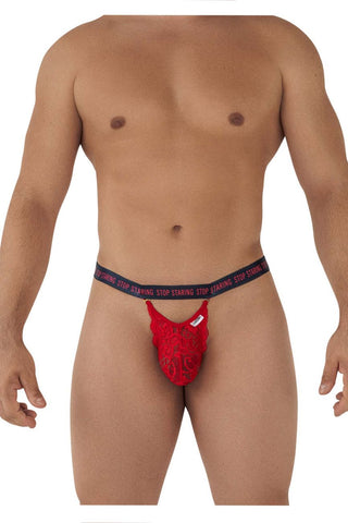 CandyMan 99612 Harness Thong Outfit Color Black