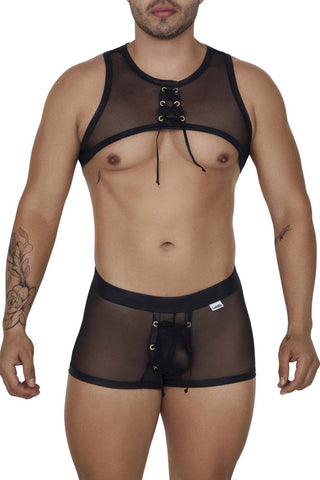CandyMan 99682 Harness Jock Two Piece Set Color Pink