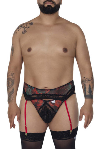 CandyMan 99670X Harness Bodysuit Color Red