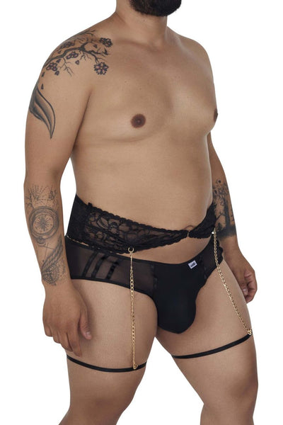 Vendy Garter panties black Black  Collections \ Comfort Assortment \ High  pants Big Sizes - Eldar