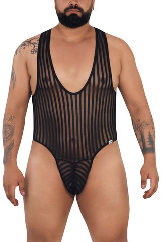 CandyMan 99731 Harness-Bra Two Piece Set Color Black