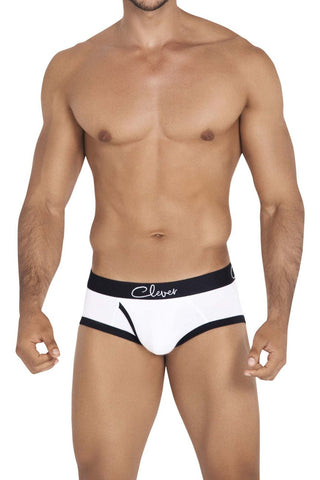 Clever 5317 Sweetness Piping Briefs Color White