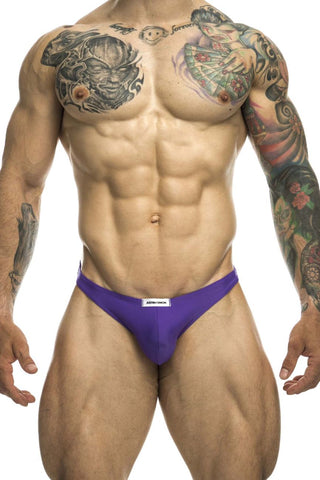 JUSTIN+SIMON XSJBU02 Bulge Thongs Color Purple