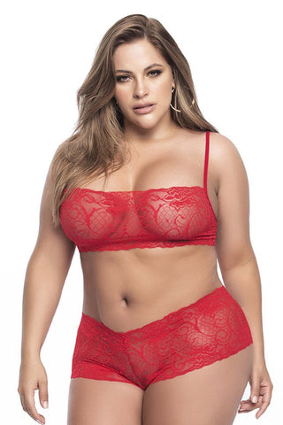 Mapale 120 Lace Panty Color Red