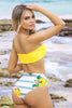 Mapale 67037 Reversible Two Piece Swimsuit Color Yellow-Citrus Print