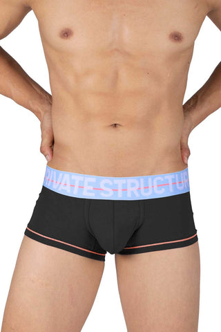 Private Structure PBUT4380 Bamboo Mid Waist Boxer Briefs Color Citadel Blue