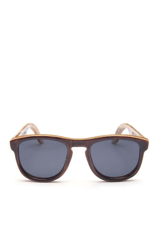 Alice Shoal 1003 The Peak Maple Wood Sunglasses Polarized Lenses Color Brown