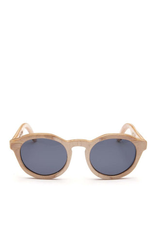 Alice Shoal 1012 SW Bay Maple Wood Sunglasses Polarized Lenses Color Brown