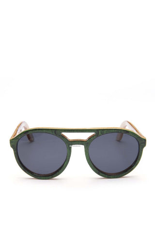 Alice Shoal 1002 La Paz Maple Wood Sunglasses Polarized Lenses Color Brown