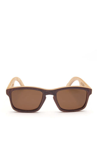 Alice Shoal 1010 McBean Lagoon Maple Wood Sunglasses Polarized Lenses Color Black