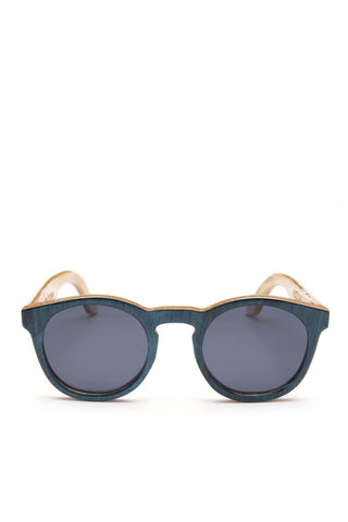 Alice Shoal 1009 Morgans Head Maple Wood Sunglasses Polarized Lenses Color Black