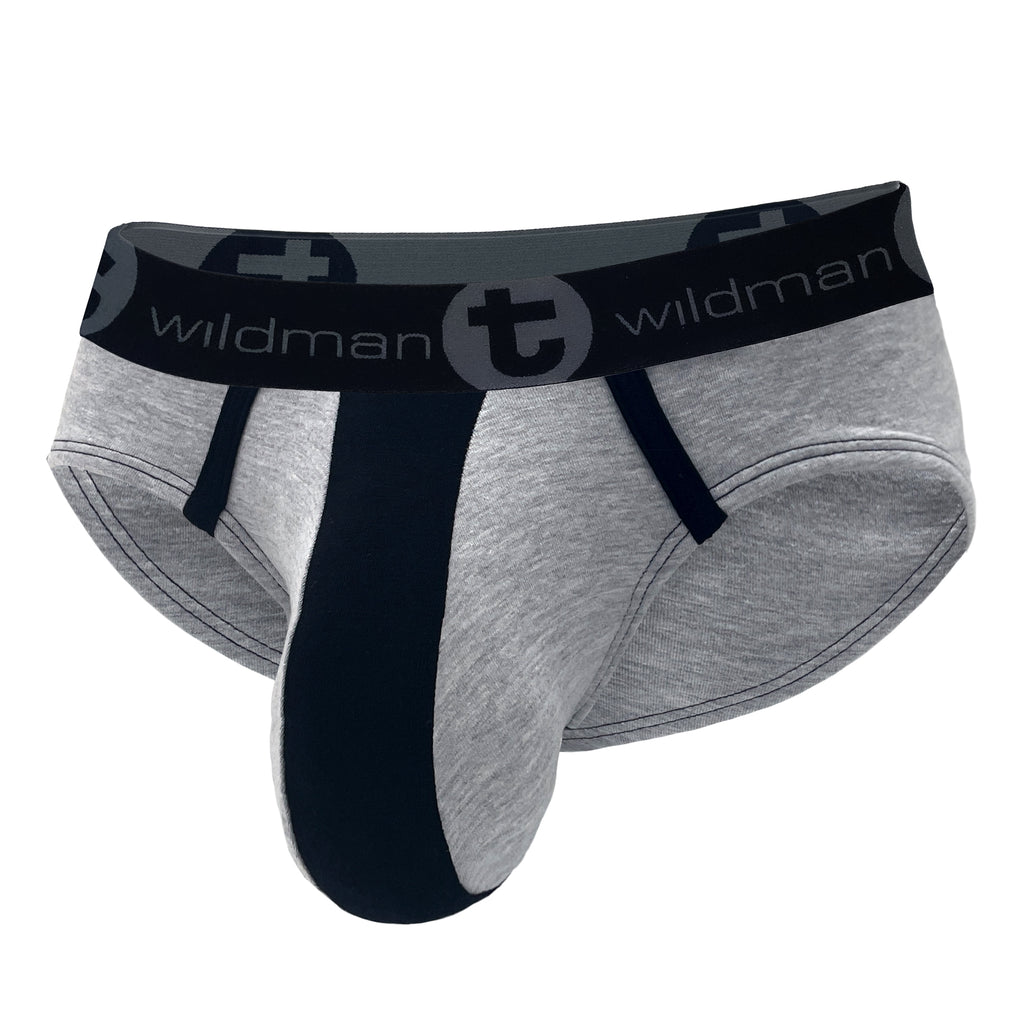 WildmanT Stretch Cotton Big Boy Pouch Gray/Black