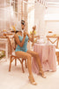 Mapale 7543 Romper-Babydoll Color Turquoise