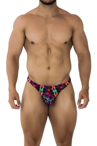 Xtremen 91020-3 3PK Briefs Color Coral-Black-Coral