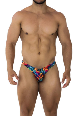 Xtremen 91148 Printed Microfiber Jockstrap Color Rainbow Fish