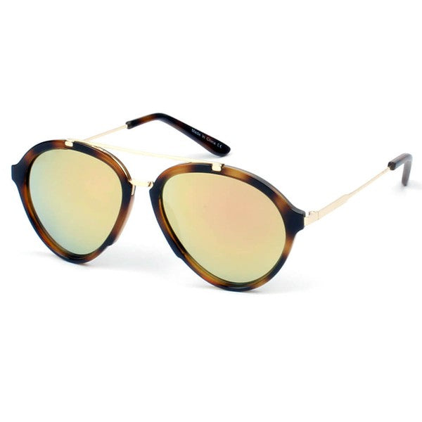 Retro Round Brow Bar Fashion Sunglasses