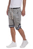 WEIV STRIPED BAND SOLID BASKETBALL SHORTS