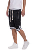 WEIV STRIPED BAND SOLID BASKETBALL SHORTS
