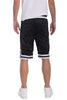 WEIV STRIPED BAND SOLID BASKETBALL SHORTS