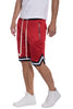WEIV STRIPED BAND SOLID BASKETBALL SHORTS