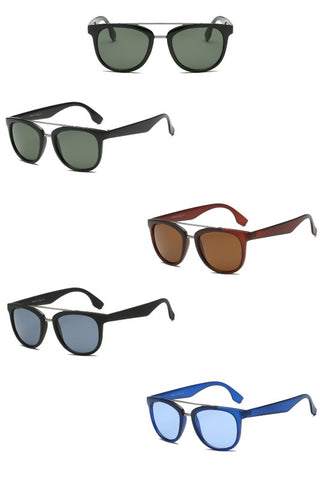 Retro Vintage Mirrored Square Fashion Sunglasses