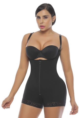Vedette 210 Nadine Strapless Bodysuit in Bikini Color Black