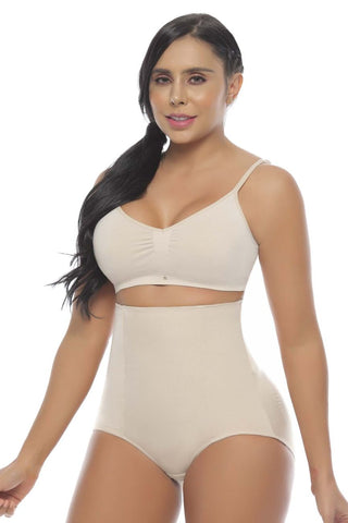 Moldeate 5056 Panty Style Body Shaper with Butt Lift  Color Beige