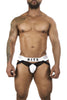 BiteWear BW2023108 Tuxedo Banana Jockstrap Color White