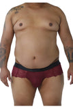 CandyMan 99304X Lace Thongs Color Burgundy