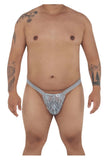 CandyMan 99420X Double Lace Thongs Color Gray