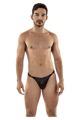 Male Power 394-289 Lucifer Strappy Jock Color Burgundy