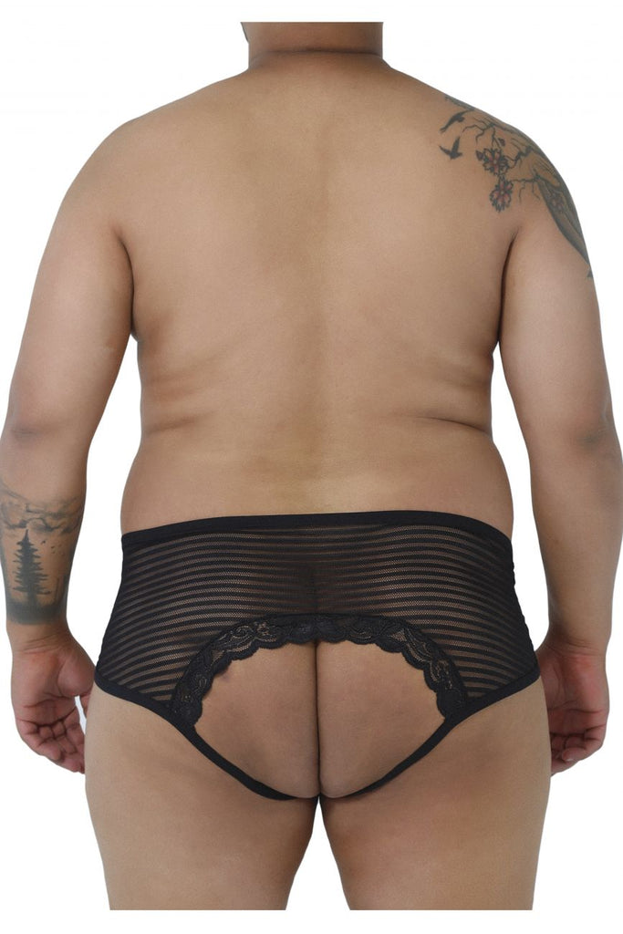 CandyMan 99490X Lace-Mesh Jockstrap Color Black