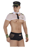 CandyMan 99561 Pilot Costume Outfit Color White-Black