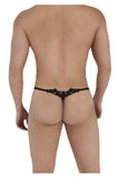 CandyMan 99563 Mesh-Lace G-String Color Ivory-Black