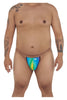 CandyMan 99571X Invisible Micro G-String Color Rainbow Prints