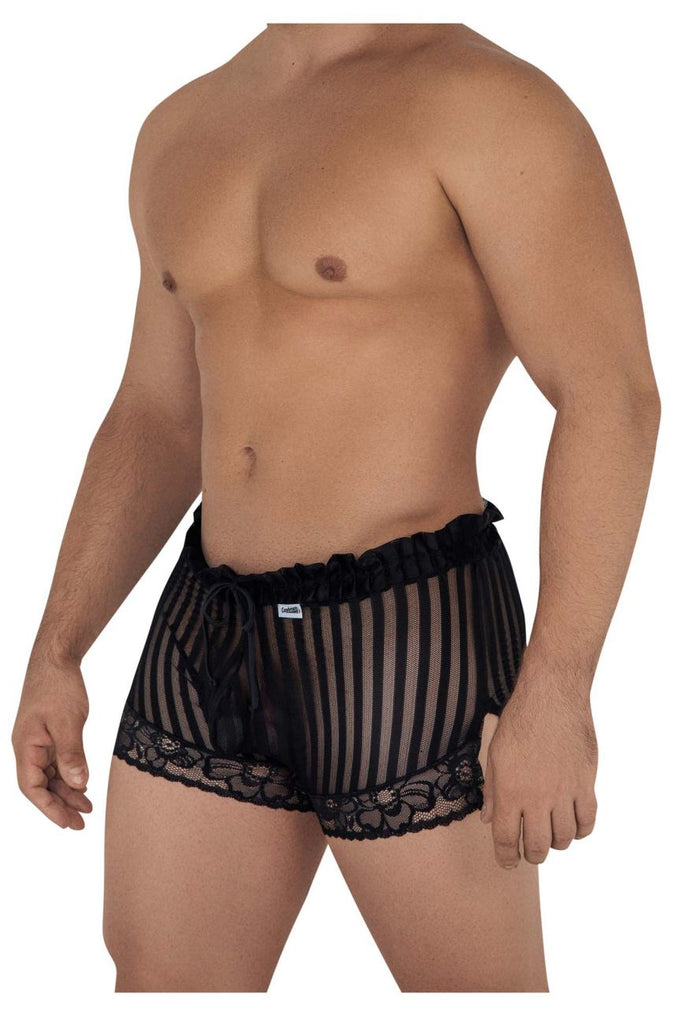 CandyMan 99601 Lounge Pajama Shorts Color Black