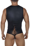 CandyMan 99694 Wrestling Bodysuit Color Black