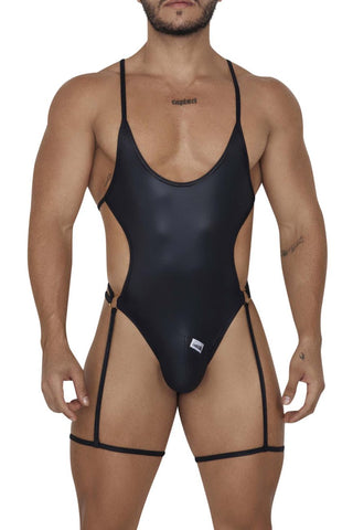 CandyMan 99695 Harness Bodysuit Color Black