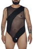 CandyMan 99699X Mesh Bodysuit Color Black