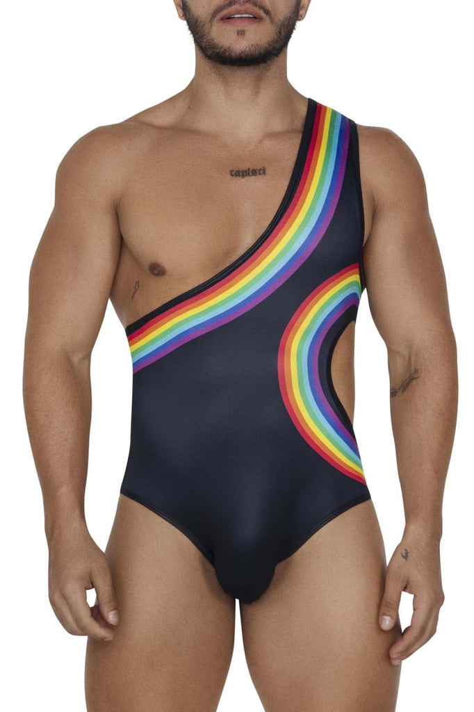 CandyMan 99702 Rainbow Bodysuit Color Black –
