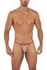 CandyMan 99709 Micro Lace Jockstrap Color Beige-Red