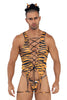 CandyMan 99734 Safari Bodysuit Color Tiger Print