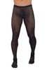 CandyMan 99736 Mesh Thigh Highs Color Black