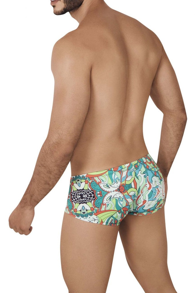 Clever 0542-1 Psychedelic Trunks Color Green