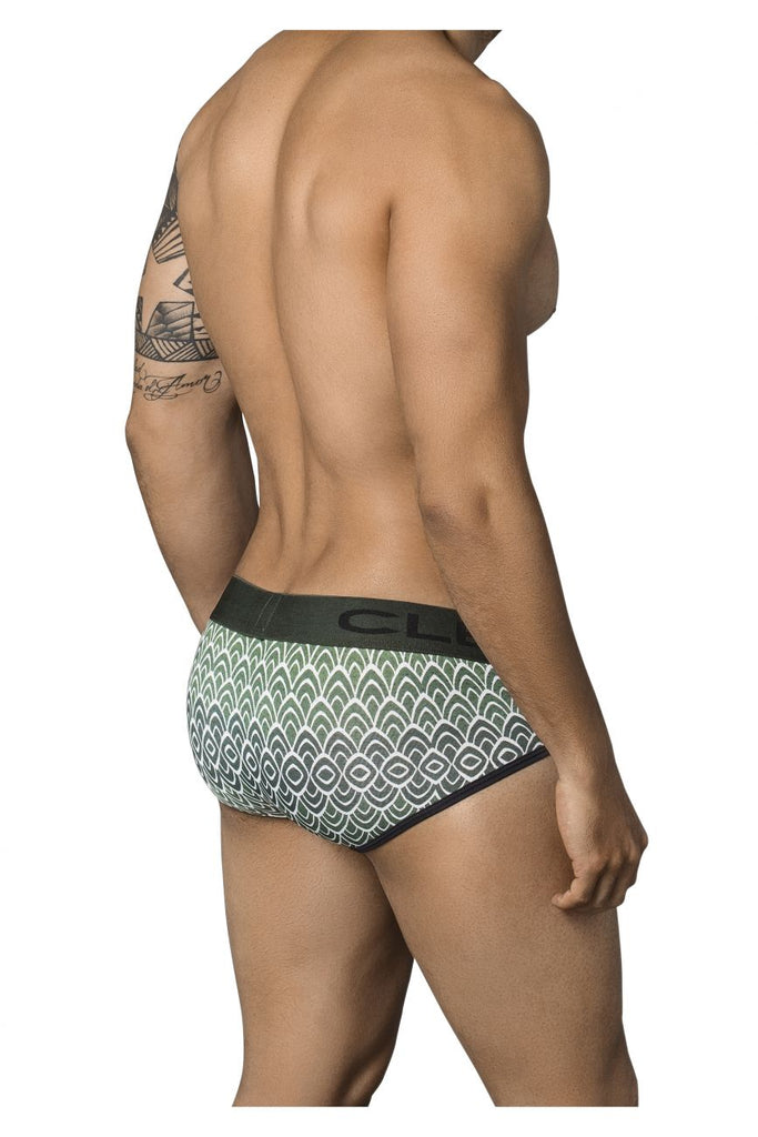 Clever 5346 Mask Piping Briefs Color Green