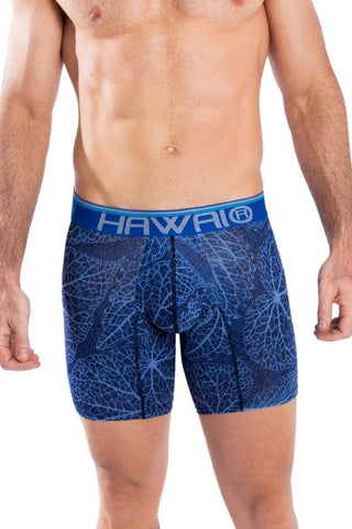 HAWAI 42121 Printed Athletic Trunks Color Royal Blue